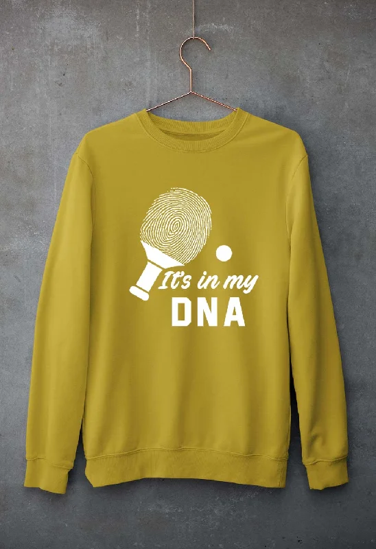 Table Tennis (TT) DNA Unisex Sweatshirt for Men/Women Hoodie with Crew Neck Simple Timeless