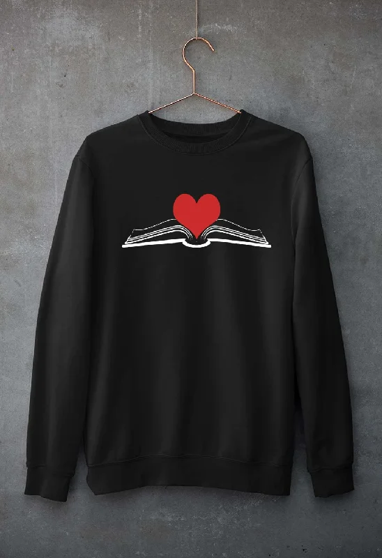 Love Books Unisex Sweatshirt for Men/Women Hoodie with Bell Sleeves Flared Feminine