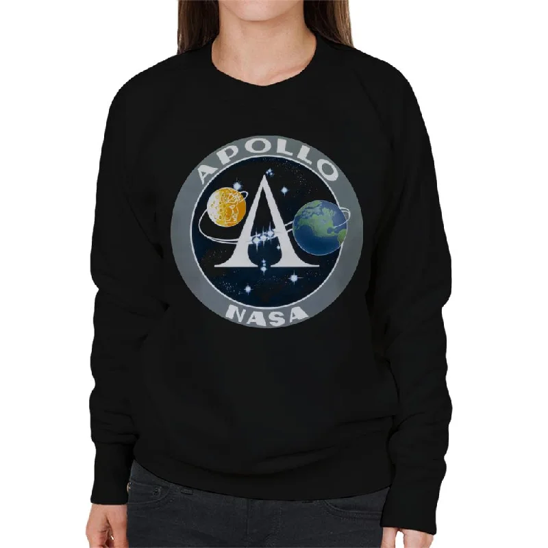 NASA Apollo Program Logo Badge Women's Sweatshirt Hoodie Sweatshirt Pullover