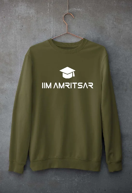 IIM Amritsar Unisex Sweatshirt for Men/Women Hooded Sweatshirt Casual Wear Street Style