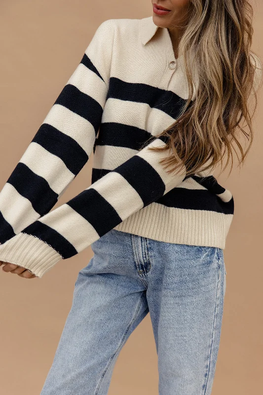 Come Back To Me Stripe Sweater Lace Blend Ribbed Blend Corduroy Blend