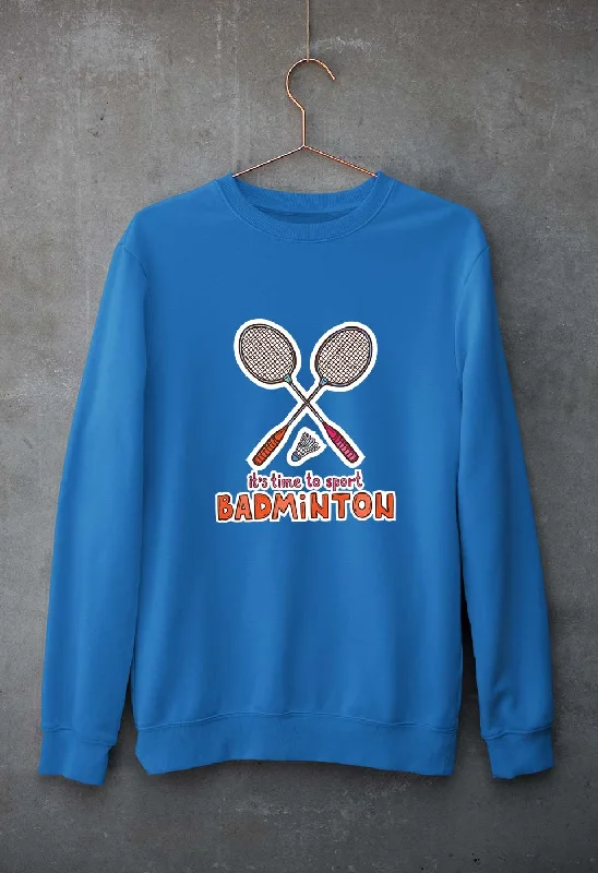 Badminton Unisex Sweatshirt for Men/WomenHoodie with Print Artistic Unique