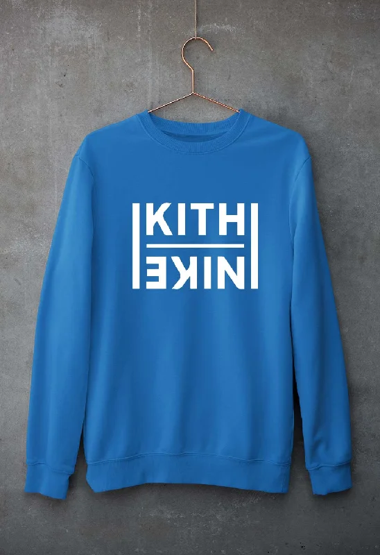Kith Unisex Sweatshirt for Men/WomenHoodie with Front Slit Layering Stylish