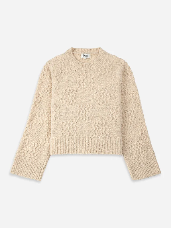 Textured Wool Sweater Anti-Pilling Anti-Shrink Durable