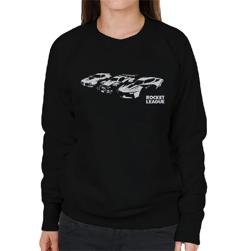 Rocket League Legacy Cars Women's Sweatshirt Hoodie with Magnetic Closure Innovative Modern