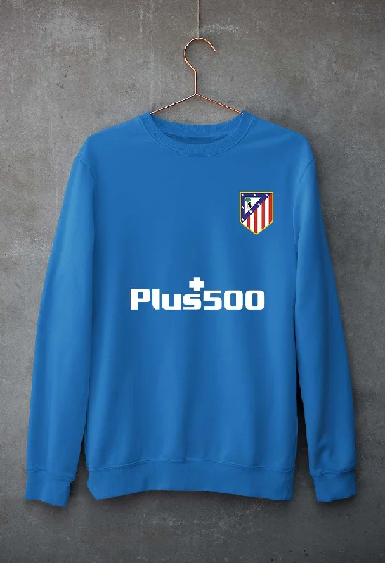 Atletico Madrid 2021-22 Unisex Sweatshirt for Men/WomenHoodie with Cropped Fit Short Trendy Atletico Madrid 2021-22 Unisex Sweatshirt for Men/WomenHoodie with Cropped Fit Short Trendy