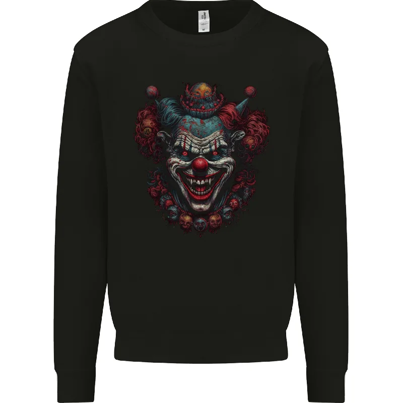 An Evil Clown Halloween Horror Vampire Mens Sweatshirt JumperOversized Hoodie Comfort Casual An Evil Clown Halloween Horror Vampire Mens Sweatshirt JumperOversized Hoodie Comfort Casual