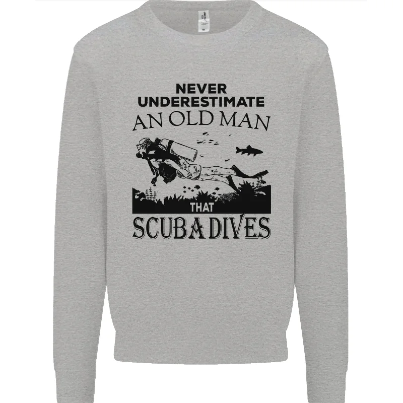 An Old Man That Scuba Dives Diver Dive Mens Sweatshirt JumperHoodie with Cropped Fit Short Trendy An Old Man That Scuba Dives Diver Dive Mens Sweatshirt JumperHoodie with Cropped Fit Short Trendy