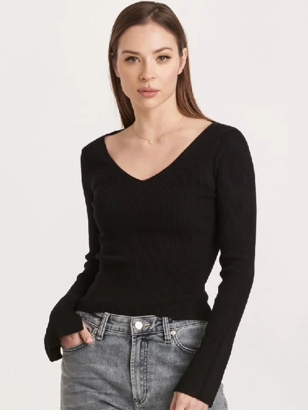 Odette Sweater Print Jacquard Patchwork