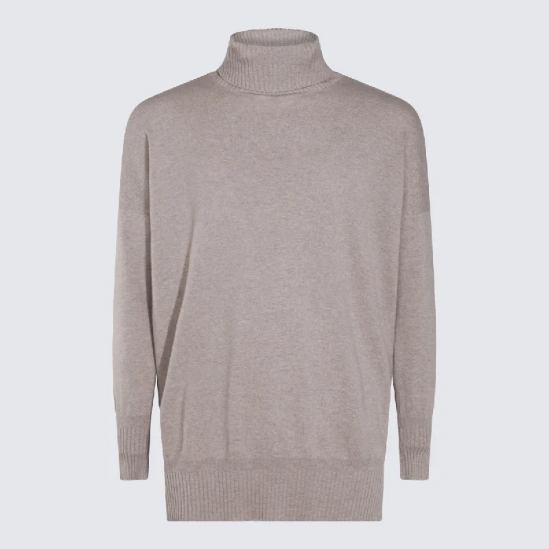 Cruciani Sweaters Grey Chenille Blend Fleece Blend Nylon Blend