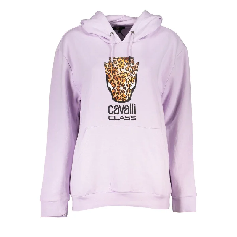 Purple Cotton Sweater Oversized Loose Flowy