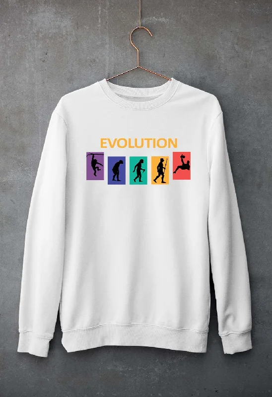 Evolution Football Unisex Sweatshirt for Men/Women Hoodie with Toggle Buttons Decorative Unique