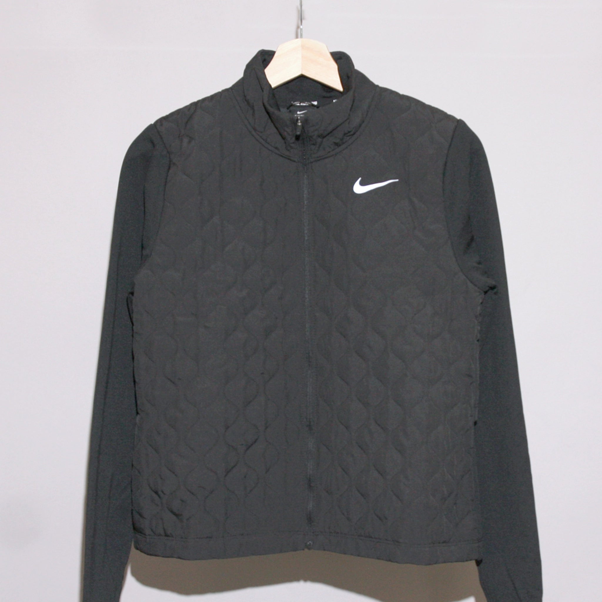 NIKE Women Aerolayer Synthetic Fill Quilted Running Jacket Hoodie Zip-Up Jacket Button-Up Jacket NIKE Women Aerolayer Synthetic Fill Quilted Running Jacket Hoodie Zip-Up Jacket Button-Up Jacket