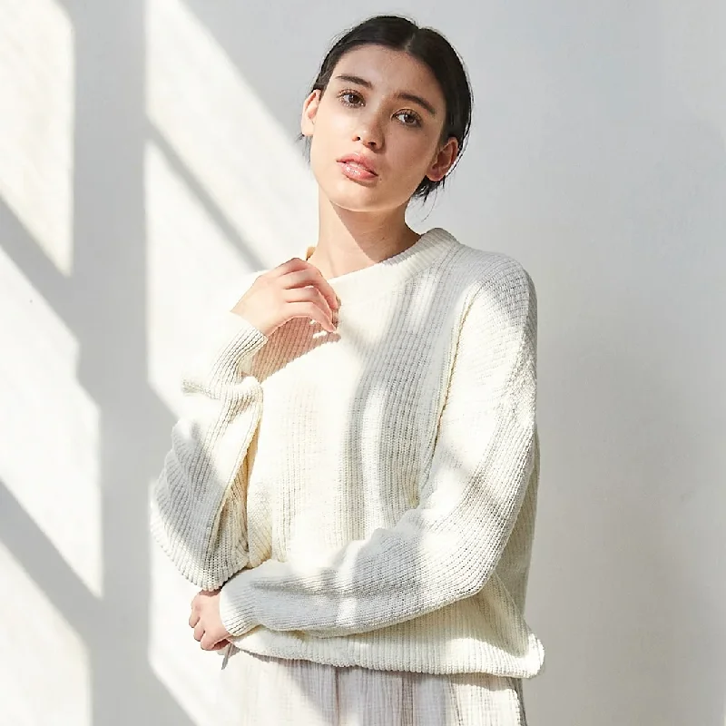 It Is Well L.A. Crewneck Sweater Mesh Sweater Canvas Denim