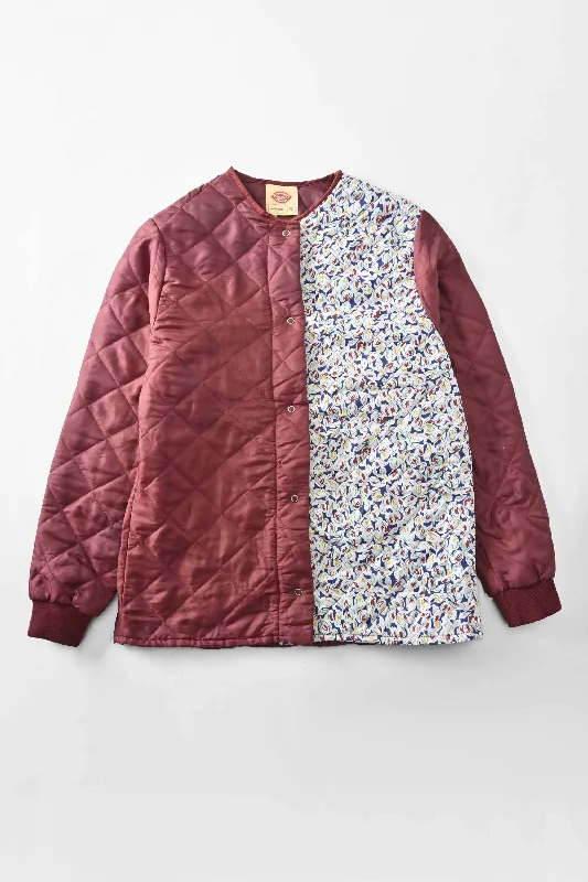 Cut Label Women's Contrast Style Minor Fault Quilted Zipper Jacket Fleece Fabric Down Fabric Feather Fabric Cut Label Women's Contrast Style Minor Fault Quilted Zipper Jacket Fleece Fabric Down Fabric Feather Fabric
