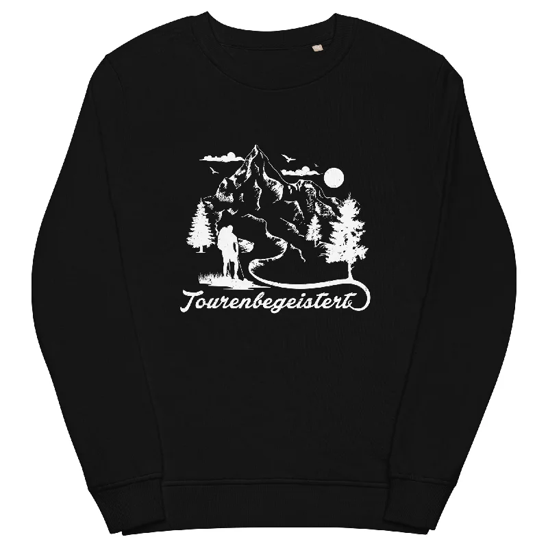 Tourenbegeistert - Unisex Premium Organic Sweatshirt Hoodie with Half-Zip Sporty Casual