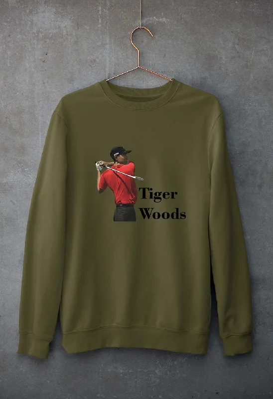 Tiger Woods Unisex Sweatshirt for Men/WomenHoodie with Hem Patch Decorative Personalized Tiger Woods Unisex Sweatshirt for Men/WomenHoodie with Hem Patch Decorative Personalized
