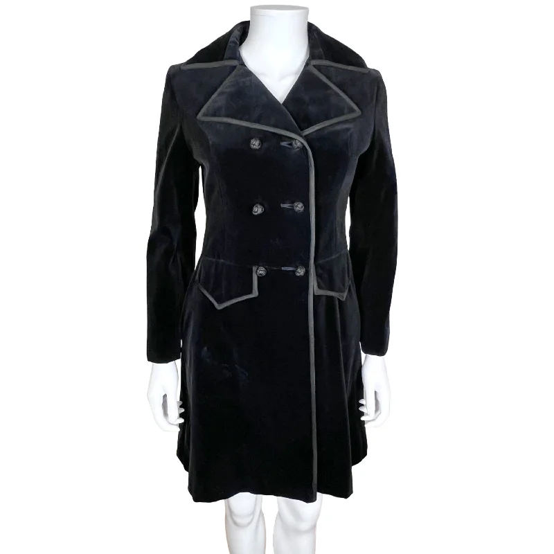 Vintage 60s Mod Coat 1960s Black Velvet Lydia Montreal Sz S Toggle Coat Shawl Collar Coat Notch Collar Coat Vintage 60s Mod Coat 1960s Black Velvet Lydia Montreal Sz S Toggle Coat Shawl Collar Coat Notch Collar Coat