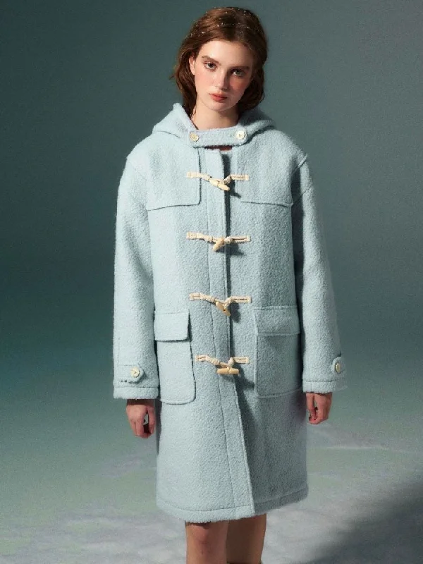 Blue wool coat【s0000004539】 Blazer Duffle Coat Pea Coat