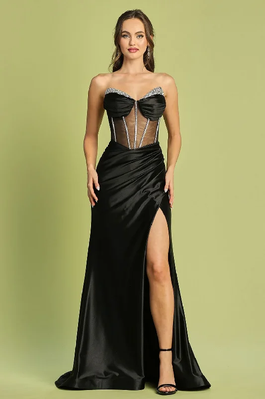 Adora 3197 Long Prom Pleated Formal Dress