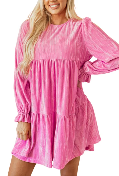 Pink Bow Tie Back Dress