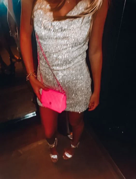Sequins Tight Homecoming Dress c3349