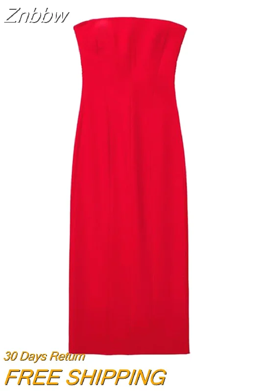 Znbbw Red Corset Mid Dresses Women Elegant Sleeveless Off Shoulder Mix Dresses 2023 Spring Summer High Street Outwear Vestidos Znbbw Red Corset Mid Dresses Women Elegant Sleeveless Off Shoulder Mix Dresses 2023 Spring Summer High Street Outwear Vestidos