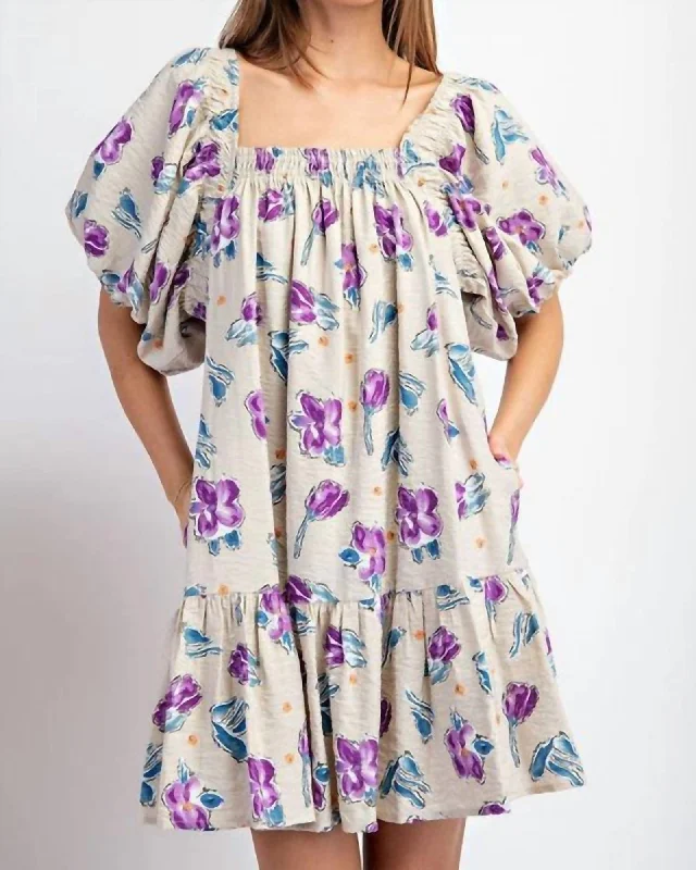 Violet Dress In Taupe | Taupe