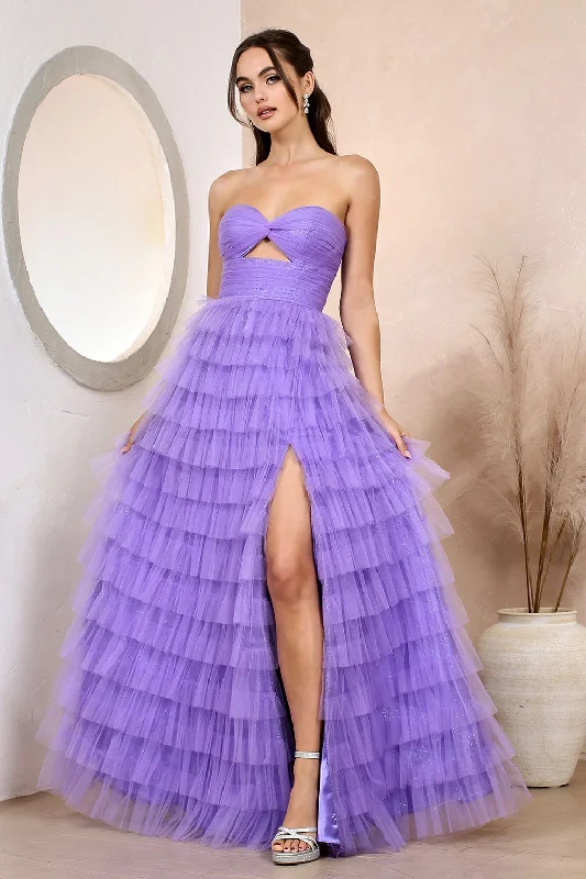 Adora 3204 Prom Long Tiered A Line Formal Dress