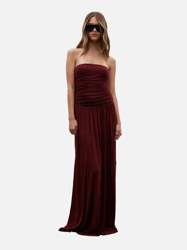 Leah Dress - Wine