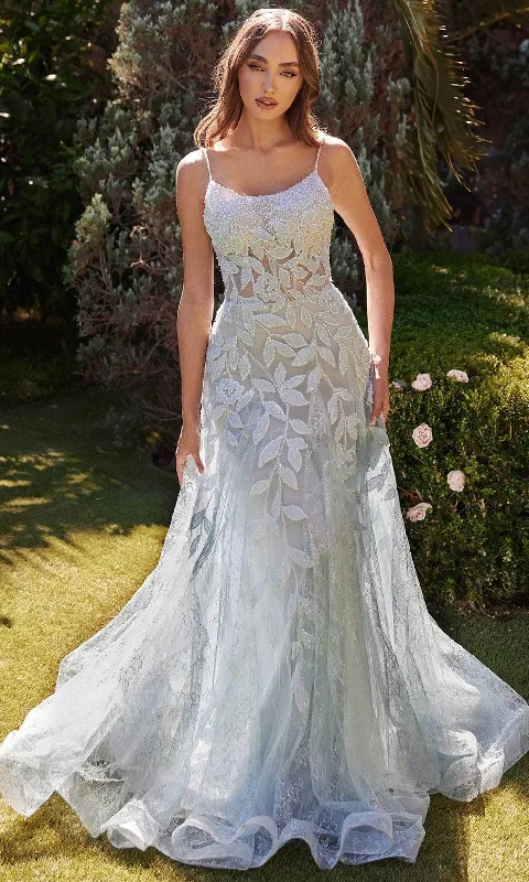 Andrea and Leo A1235 - Leaf Beaded Appliqued Evening Dress Tunics Versatile functional Andrea and Leo A1235 - Leaf Beaded Appliqued Evening Dress Tunics Versatile functional