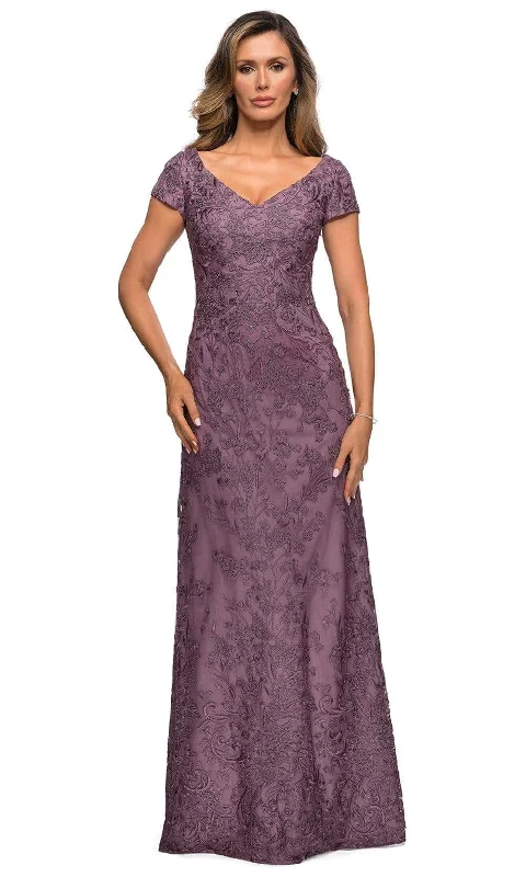 La Femme 27915SC - Applique Sheath Evening Dress Tunics Stylish modern
