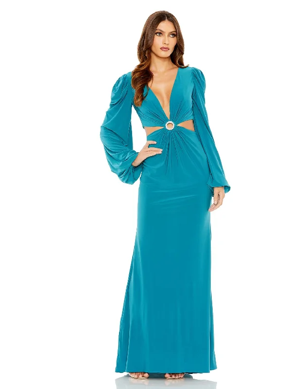 Mac Duggal 26727 Long Sleeve Formal Evening Dress Tunics Brand named