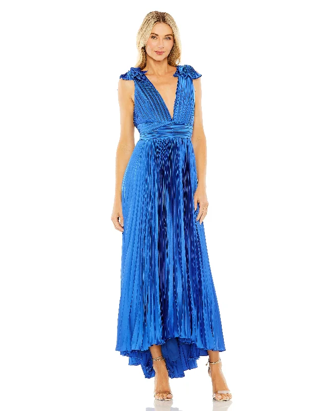 Mac Duggal 49734 High Low Formal Pleated A Line Evening Dress Tunics Handmade artisanal Mac Duggal 49734 High Low Formal Pleated A Line Evening Dress Tunics Handmade artisanal
