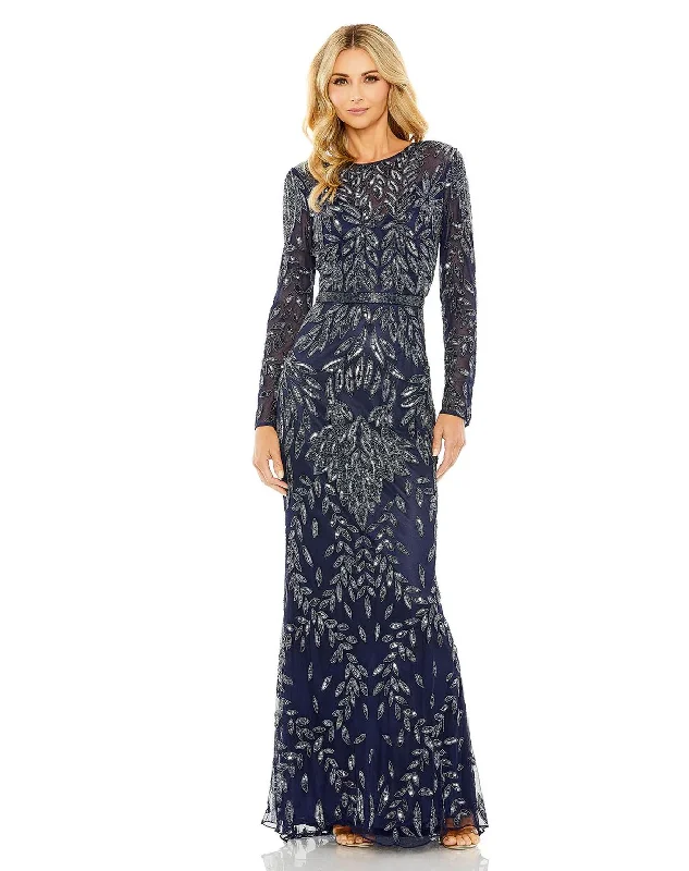 Mac Duggal 6023 Formal Long Sleeve Evening Dress Tunics Cozy soft