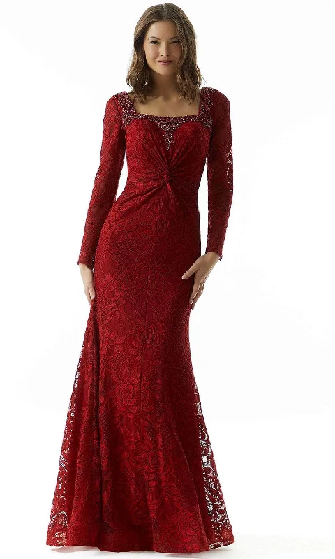 MGNY by Mori Lee 73020 - Beaded Neck Evening Dress Tunics Yoga stretchy