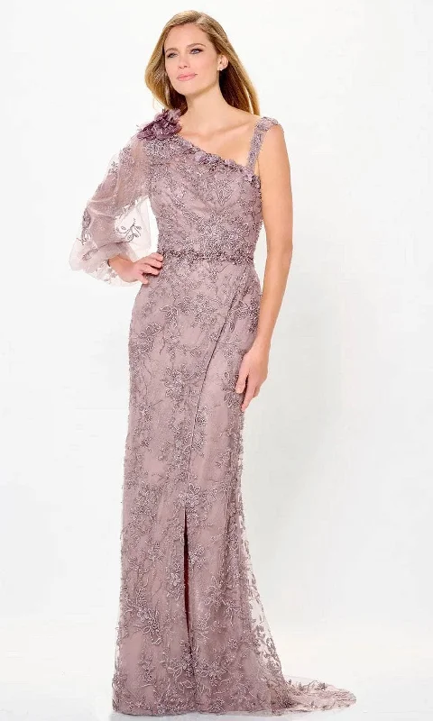 Montage by Mon Cheri M913 - Bishop Sleeve Applique Evening Dress Tunics Chic elegant Montage by Mon Cheri M913 - Bishop Sleeve Applique Evening Dress Tunics Chic elegant