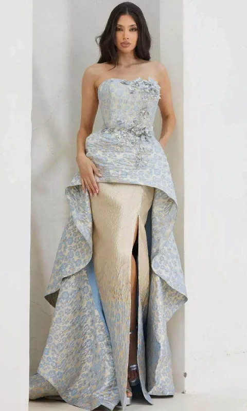 Terani Couture 241E2486 - Floral Printed Strapless Evening Dress Tunics Designer luxury Terani Couture 241E2486 - Floral Printed Strapless Evening Dress Tunics Designer luxury