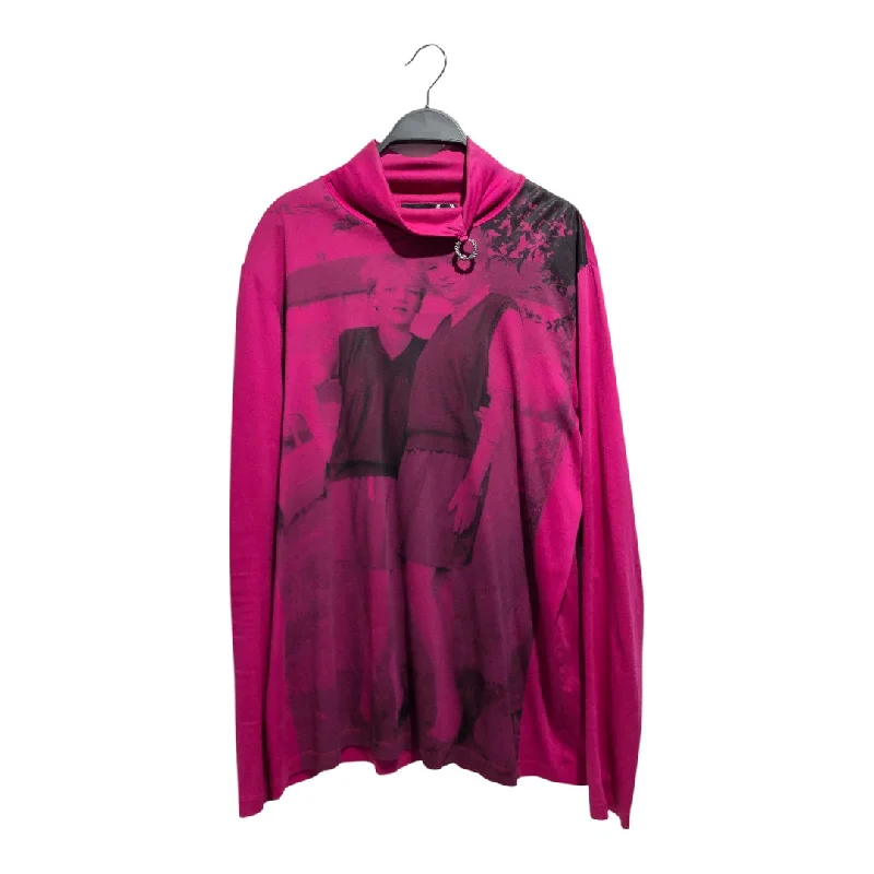 RAF SIMONS/LS Shirt/L/PNK/ Fleece Fabric Down Fabric Feather Fabric