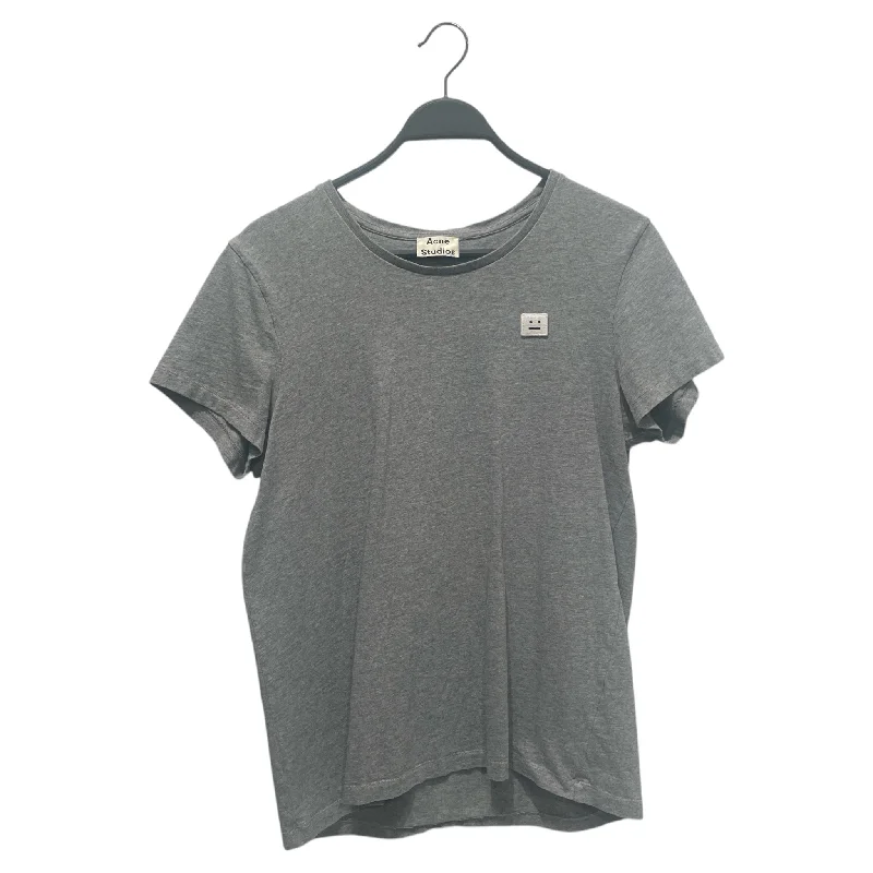 Acne Studios/T-Shirt/M/Cotton/GRY/:| FACE Mesh Canvas Denim