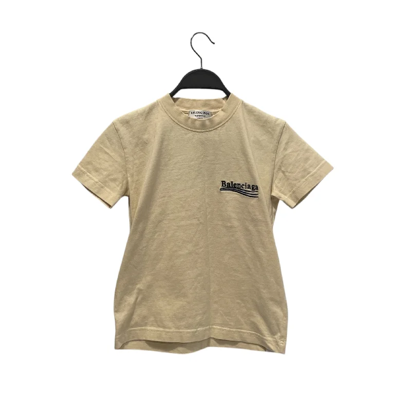 BALENCIAGA/T-Shirt/XS/Cotton/CRM/Campaign Chenille Brocade Lace