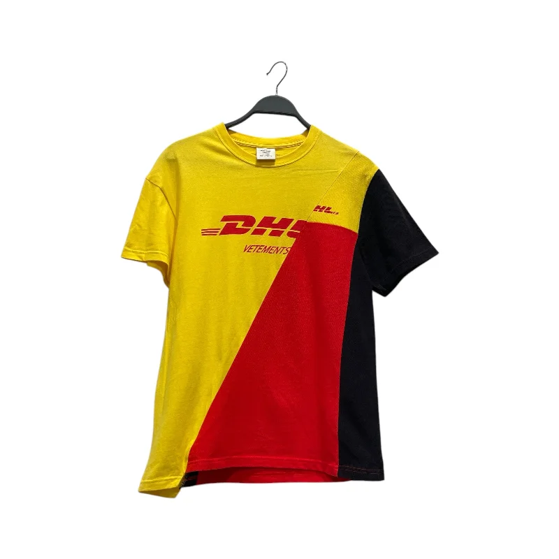 VETEMENTS/T-Shirt/XS/Graphic/Cotton/YEL/DHL 2018 Tee Elegant Classic Vintage