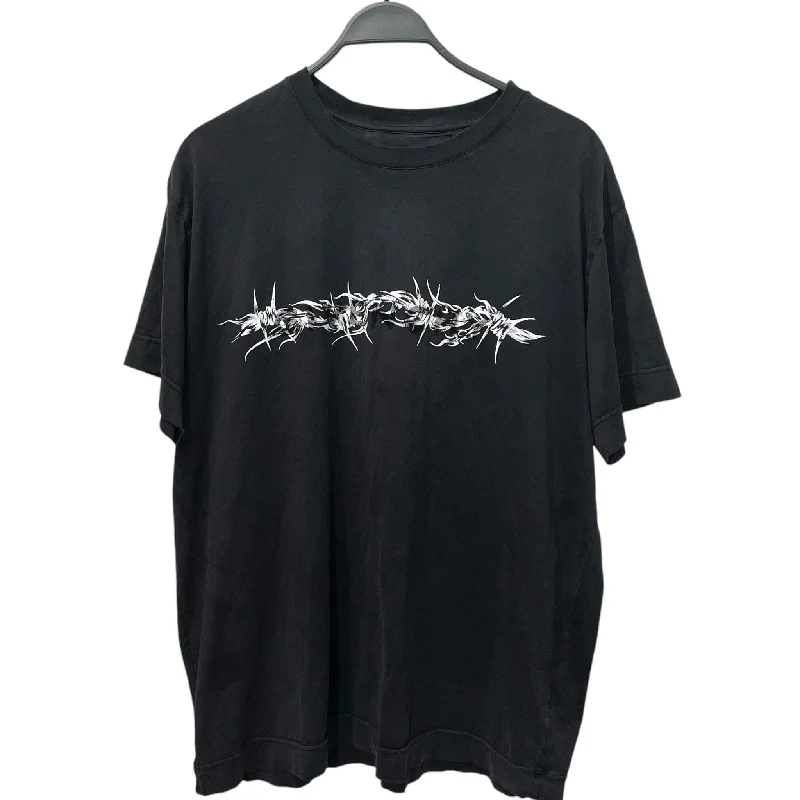 GIVENCHY/T-Shirt/S/Cotton/BLK/Black Barbed Wire Nylon Fabric Polyester Fabric Spandex Fabric GIVENCHY/T-Shirt/S/Cotton/BLK/Black Barbed Wire Nylon Fabric Polyester Fabric Spandex Fabric