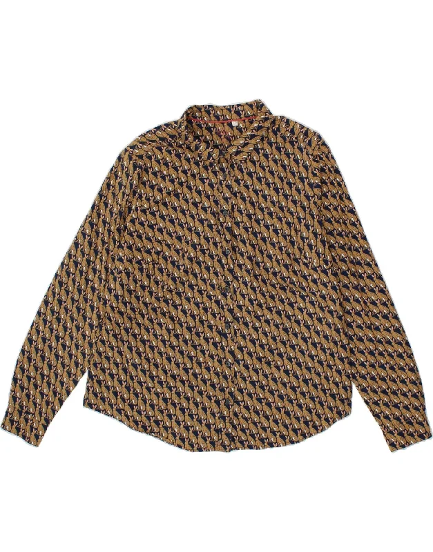 BODEN Womens Shirt UK 22 3XL Brown Animal Print Cotton Mesh Fabric Canvas Fabric Denim Fabric BODEN Womens Shirt UK 22 3XL Brown Animal Print Cotton Mesh Fabric Canvas Fabric Denim Fabric