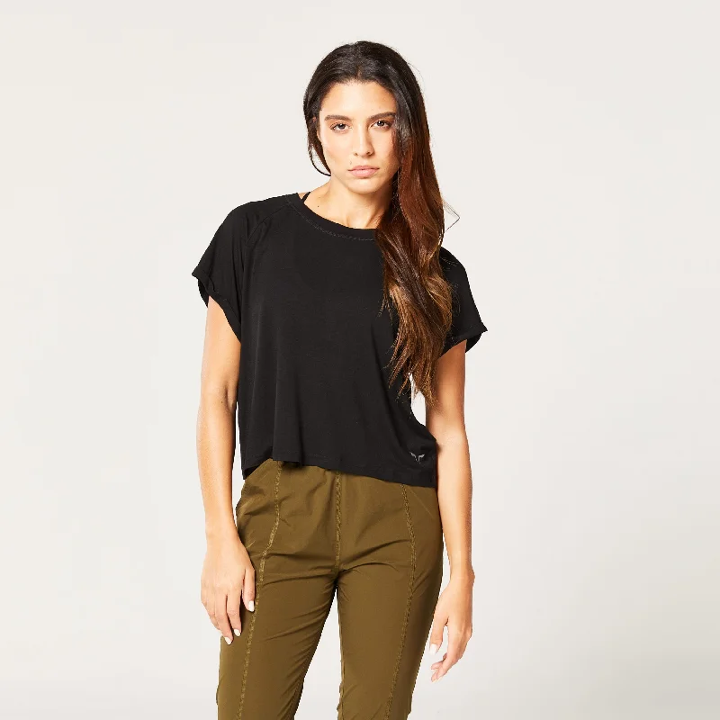 Code Relaxed Fit Tee - Black Machine Wash Dry Clean Hand Wash