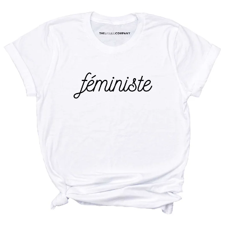 Féministe Feminist T-Shirt Rayon Fabric Velvet Fabric Corduroy Fabric