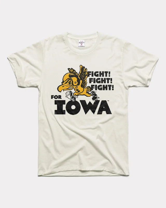 Fight! for Iowa Hawkeyes White T-Shirt Faux Fur Fabric Real Fur Fabric Shearling Fabric Fight! for Iowa Hawkeyes White T-Shirt Faux Fur Fabric Real Fur Fabric Shearling Fabric