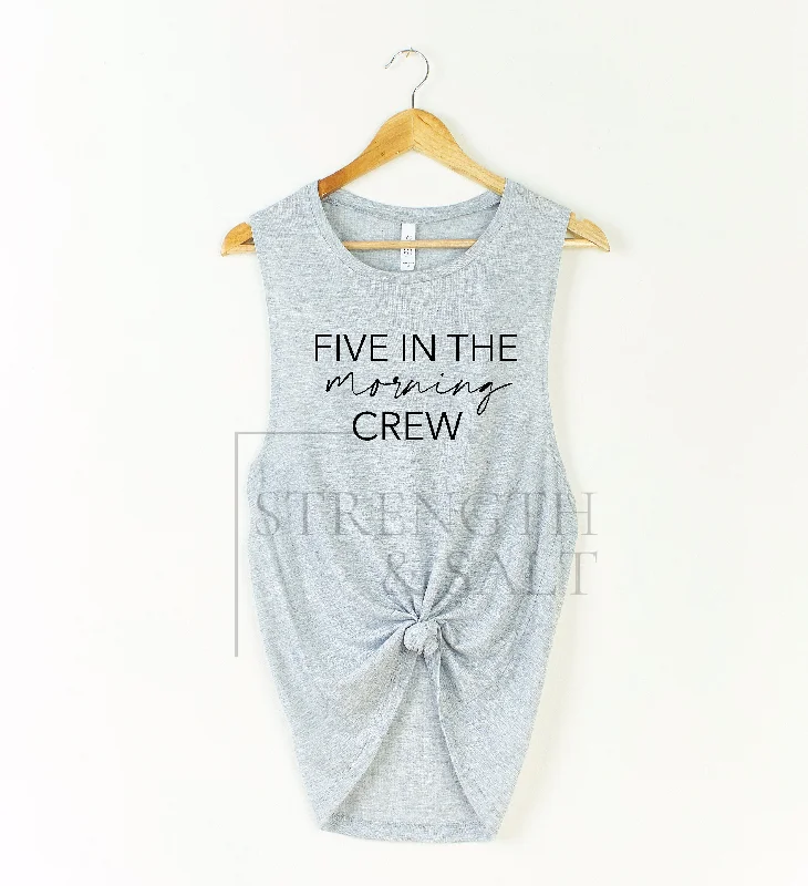 Five in the Morning Crew Muscle Tank stylish tank top