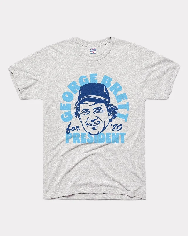 George Brett for 1980 President Ash Grey T-Shirt Faux Fur Fabric Real Fur Fabric Shearling Fabric George Brett for 1980 President Ash Grey T-Shirt Faux Fur Fabric Real Fur Fabric Shearling Fabric