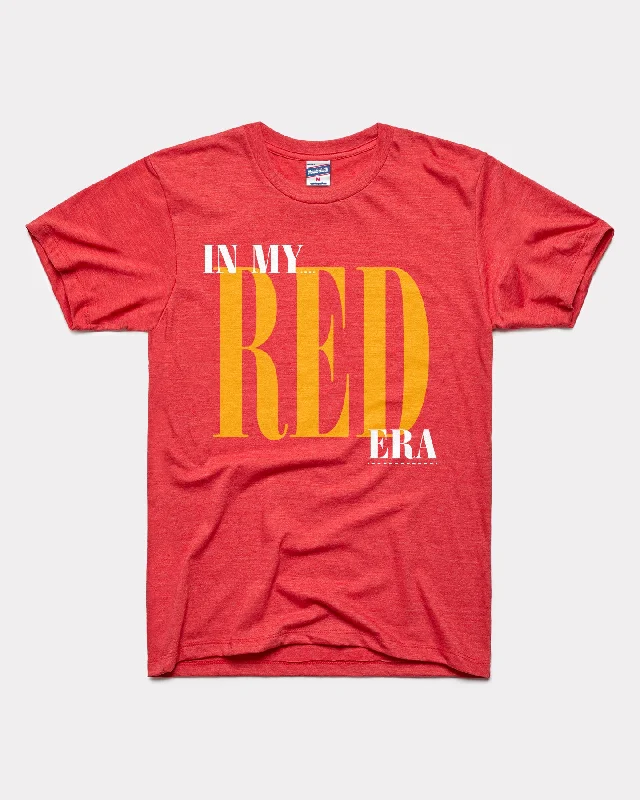 In My Red Era Red T-Shirt Front Pockets Side Pockets Patch Pockets